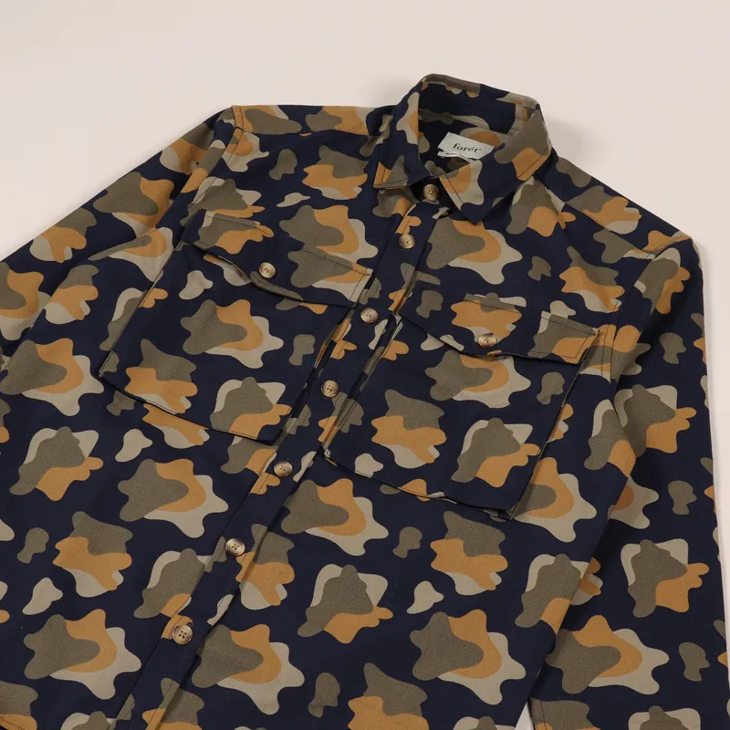Foret Gone Shirt Camo Navy-2