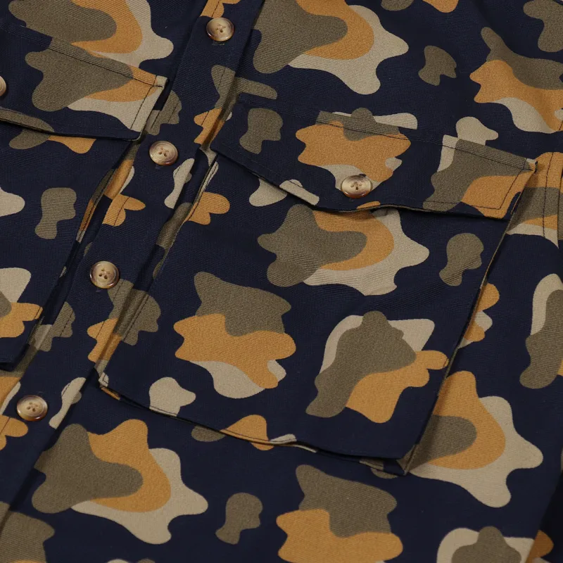 Foret Gone Shirt Camo Navy-5