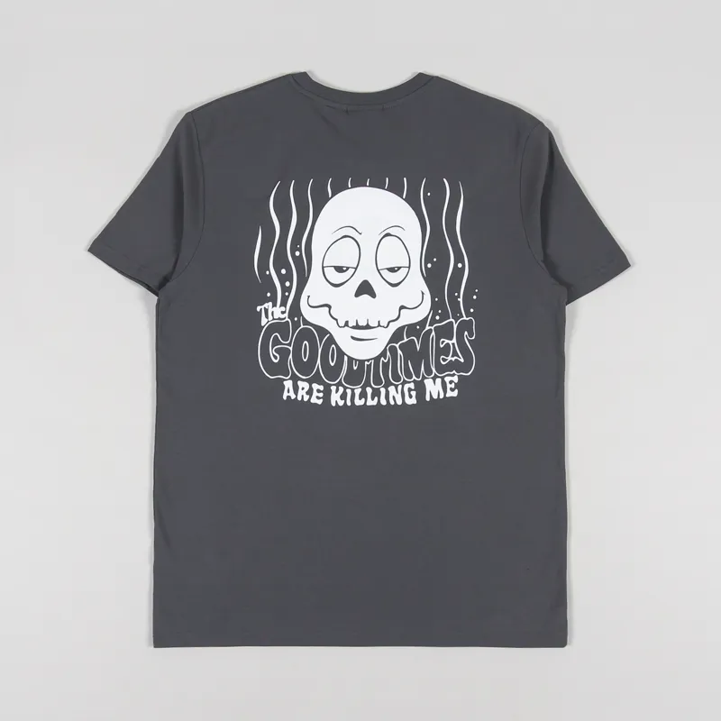 Working Class Heroes Good Times T Shirt Anthracite