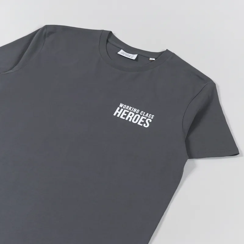 Working Class Heroes Good Times T Shirt Anthracite-3