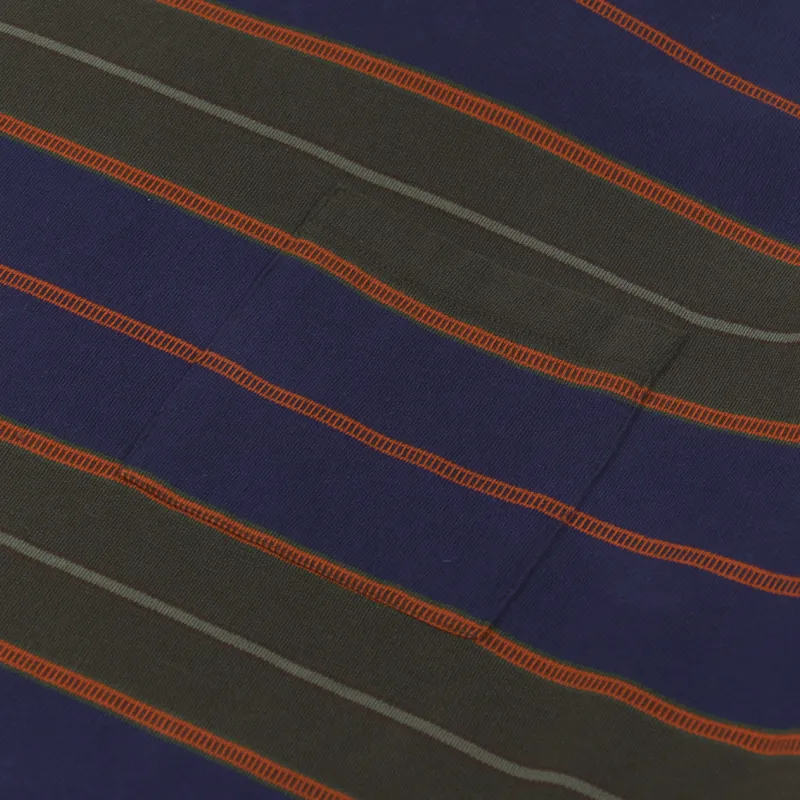 Admiral Sporting Goods Gowan Long Sleeve T Shirt Navy Orange Khaki-5