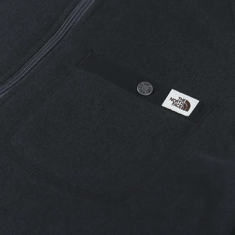 The North Face Gordon Lyons Quarter Zip Fleece Black Heather-6