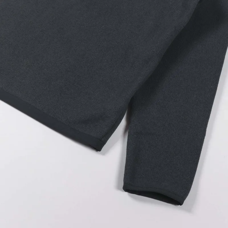 The North Face Gordon Lyons Quarter Zip Fleece Black Heather-5