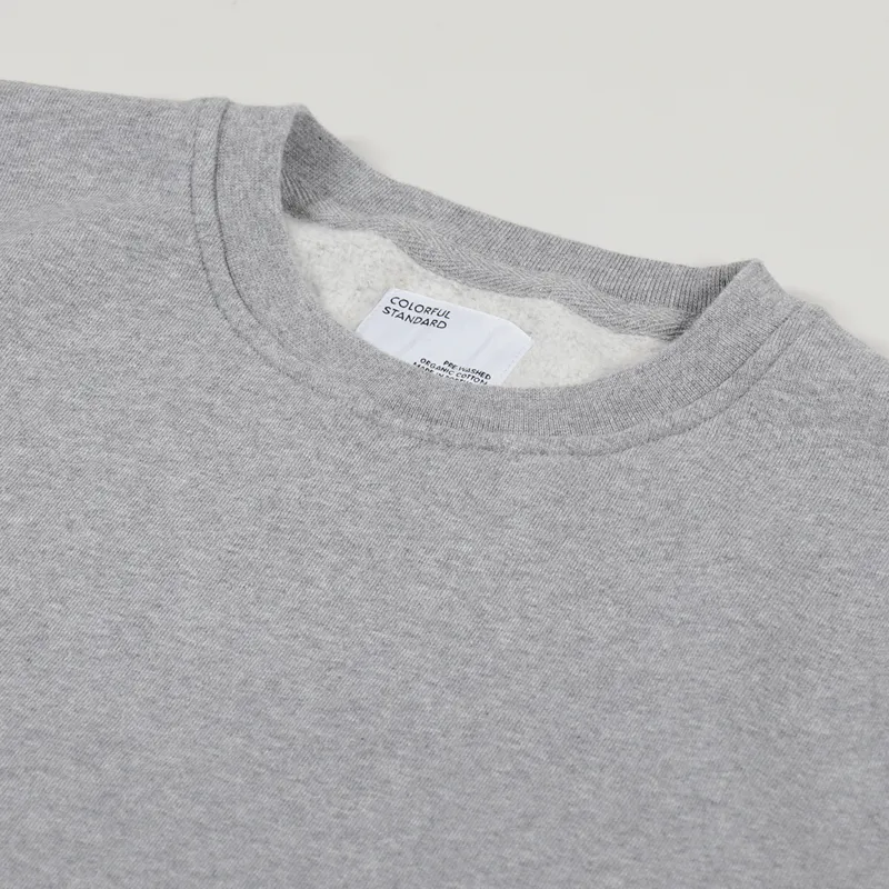 Colorful Standard Classic Organic Crew Sweat Heather Grey-4