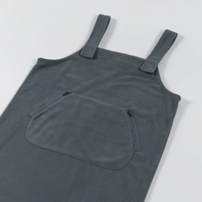 Snow Peak Womens Grid Fleece Dress Forest Green-5