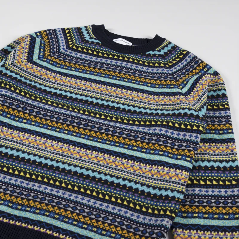 Edmmond Studios Grim Sweater Navy-2