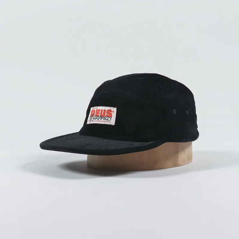 Gramicci x Deus Ex Machina Corduroy Five Panel Jet Cap Black
