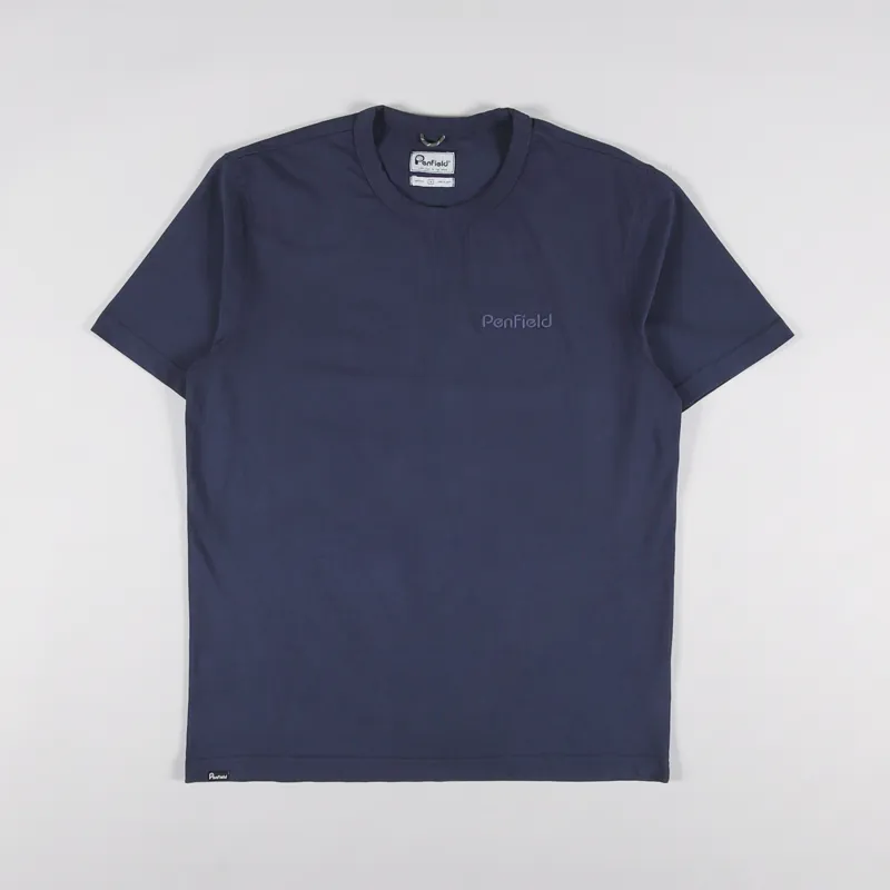 Penfield Garment Dyed T Shirt Navy Blazer