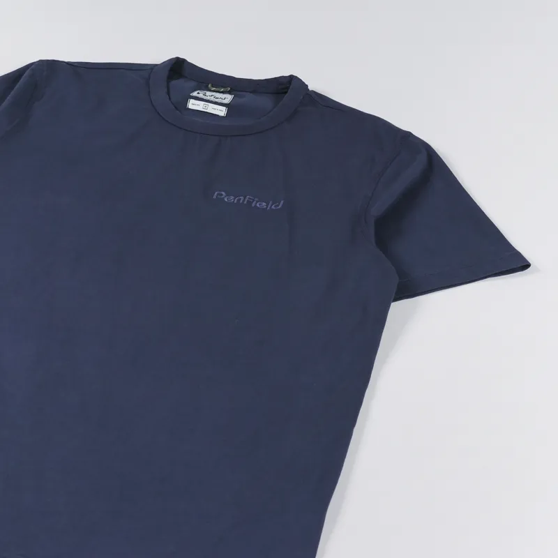 Penfield Garment Dyed T Shirt Navy Blazer-1