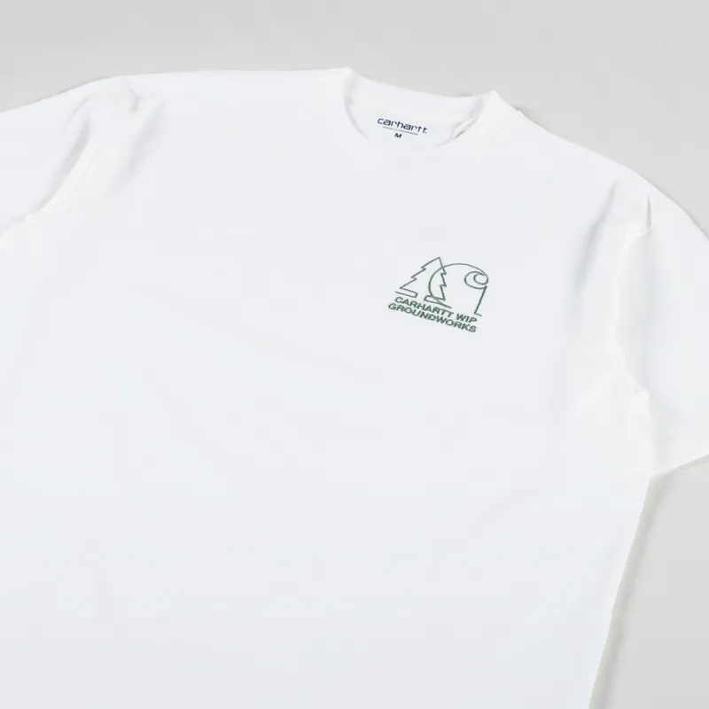 Carhartt WIP Groundworks T Shirt White-1
