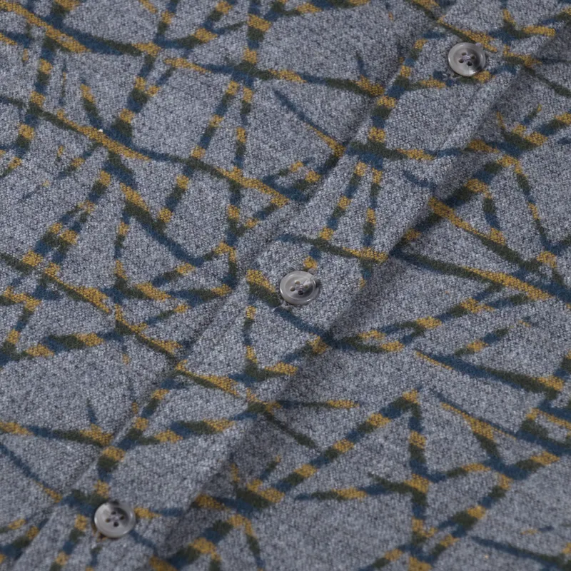 Portuguese Flannel Groove Shirt Green-5