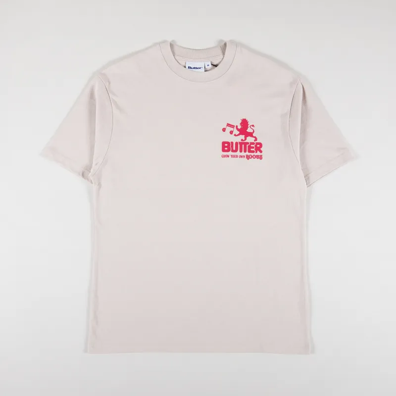 Butter Goods Grow T Shirt Sand-1