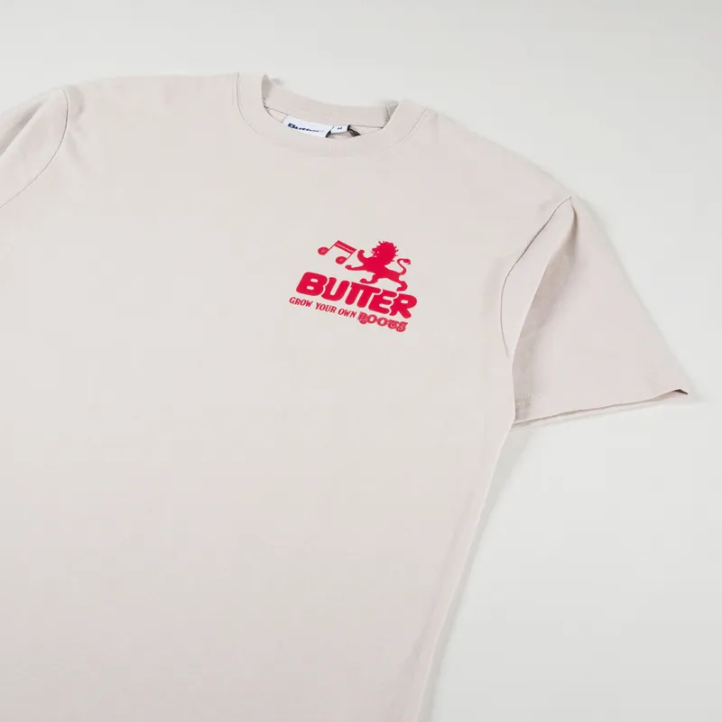 Butter Goods Grow T Shirt Sand-3