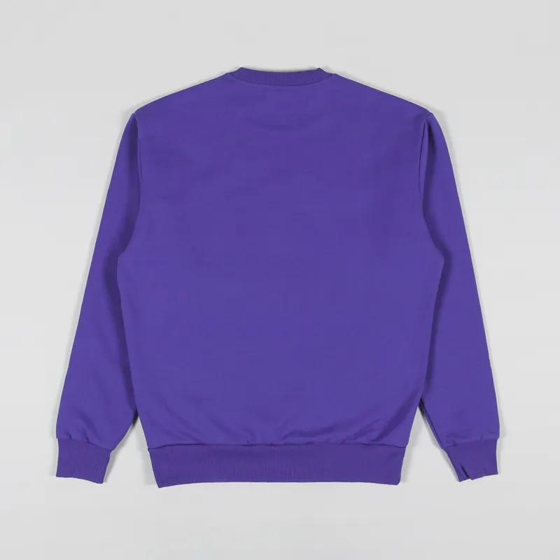 Deus Ex Machina Garrison Plain Crew Sweat Spectrum Blue-1