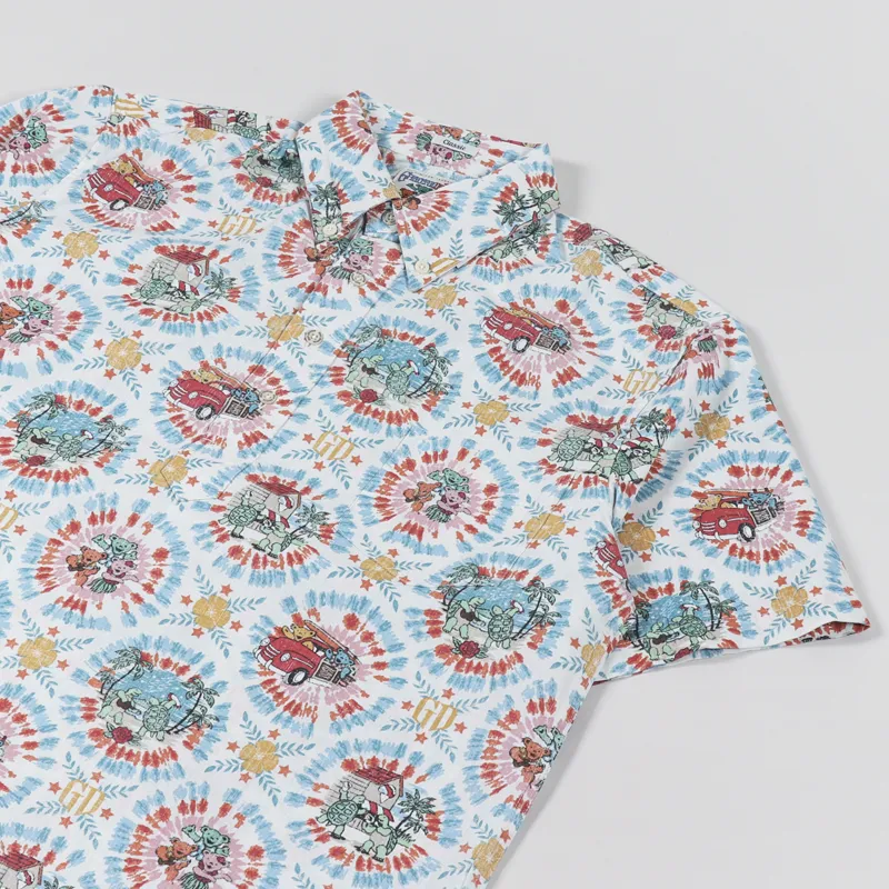 Reyn Spooner x Grateful Dead Tie Dye Pullover Shirt Natural-2