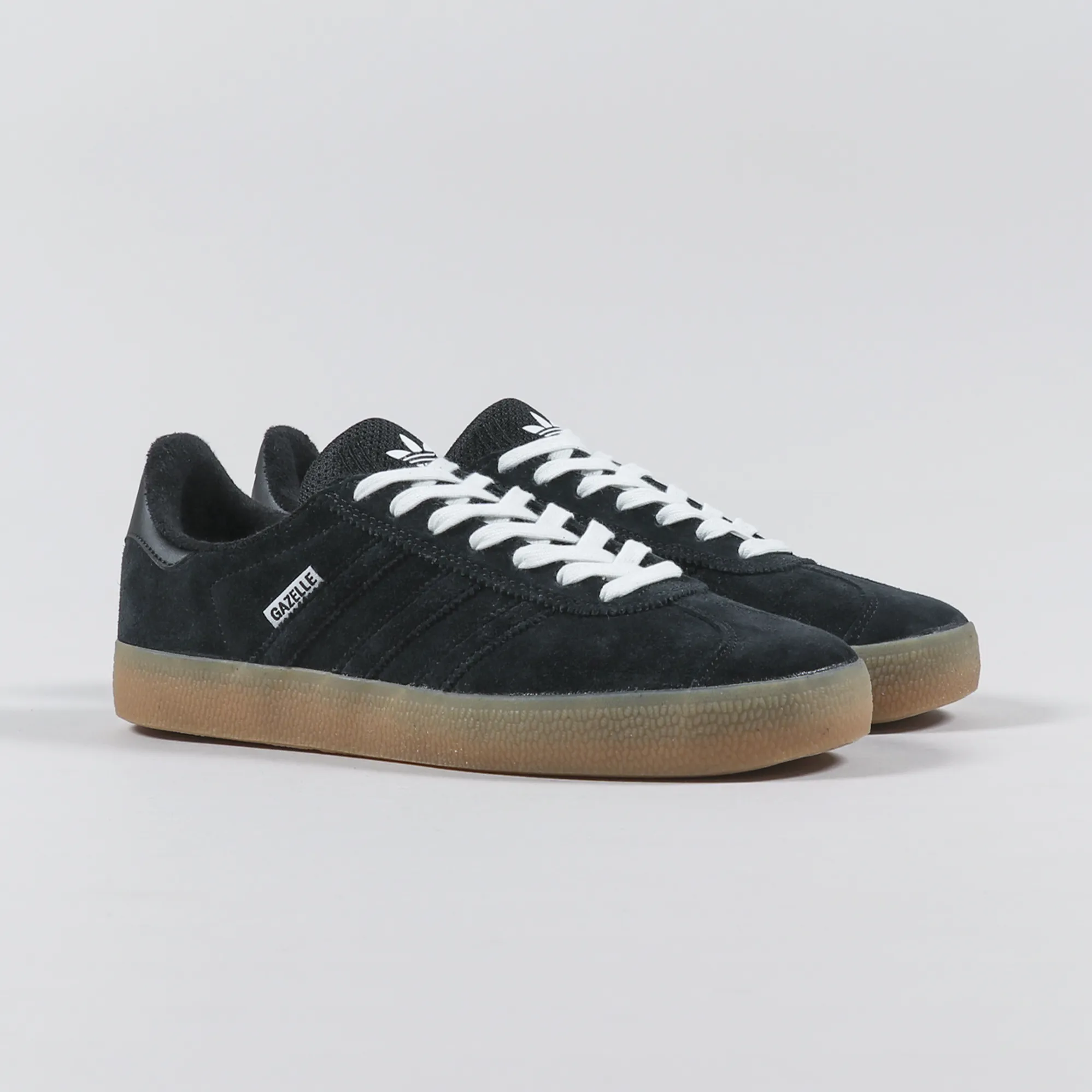 Adidas Skateboarding Men Suede Gazelle ADV Shoes Black White Blue Adidas Skateboarding Men Suede Gazelle ADV Shoes Black White Blue