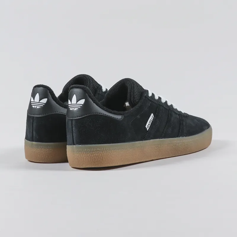 Adidas Skateboarding Gazelle ADV Shoes Black White Blue-3