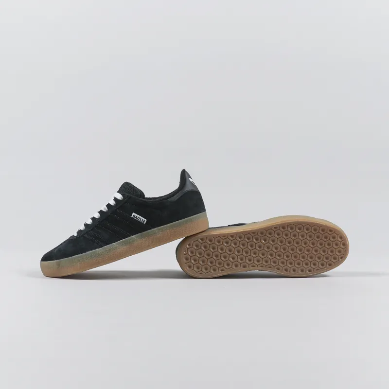 Adidas Skateboarding Gazelle ADV Shoes Black White Blue-2