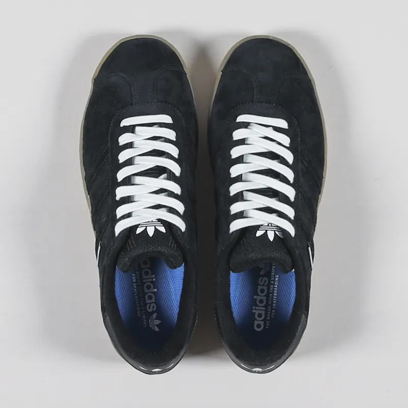 Adidas Skateboarding Gazelle ADV Shoes Black White Blue-1