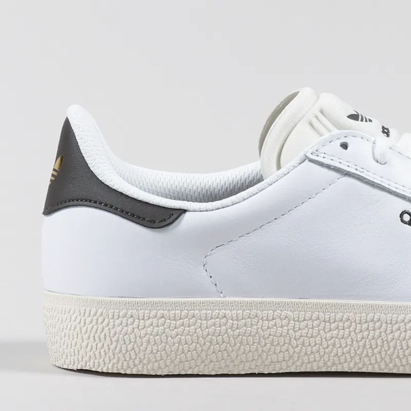 Adidas Skateboarding Gazelle ADV Shoes White Olive-5