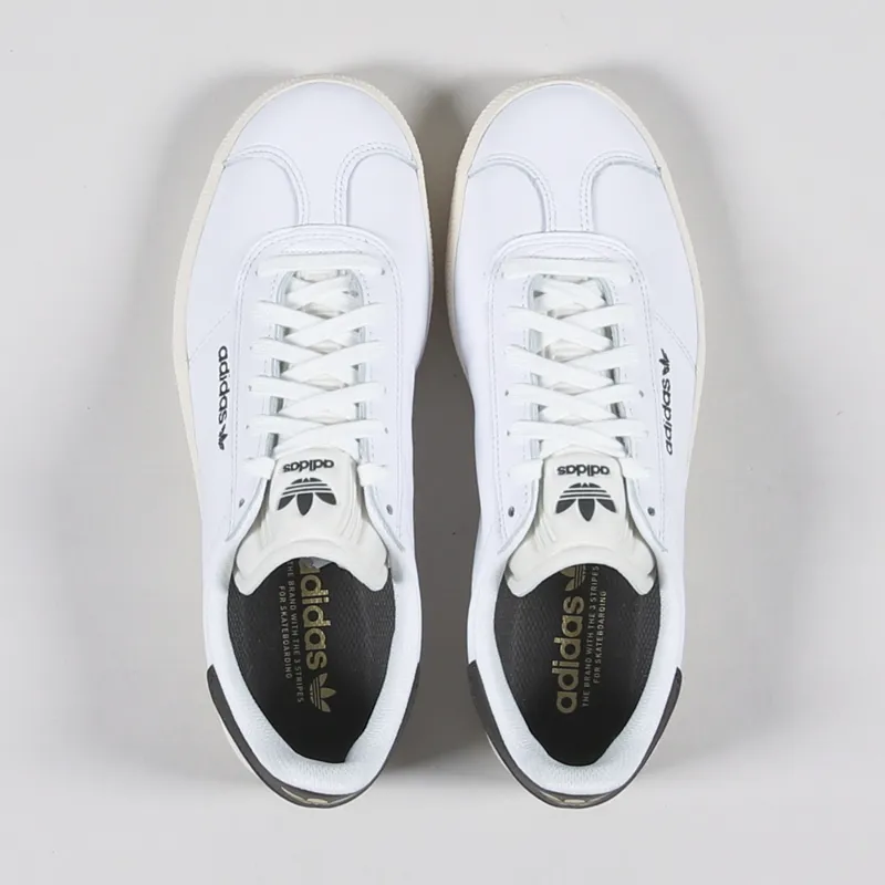 Adidas Skateboarding Gazelle ADV Shoes White Olive-1