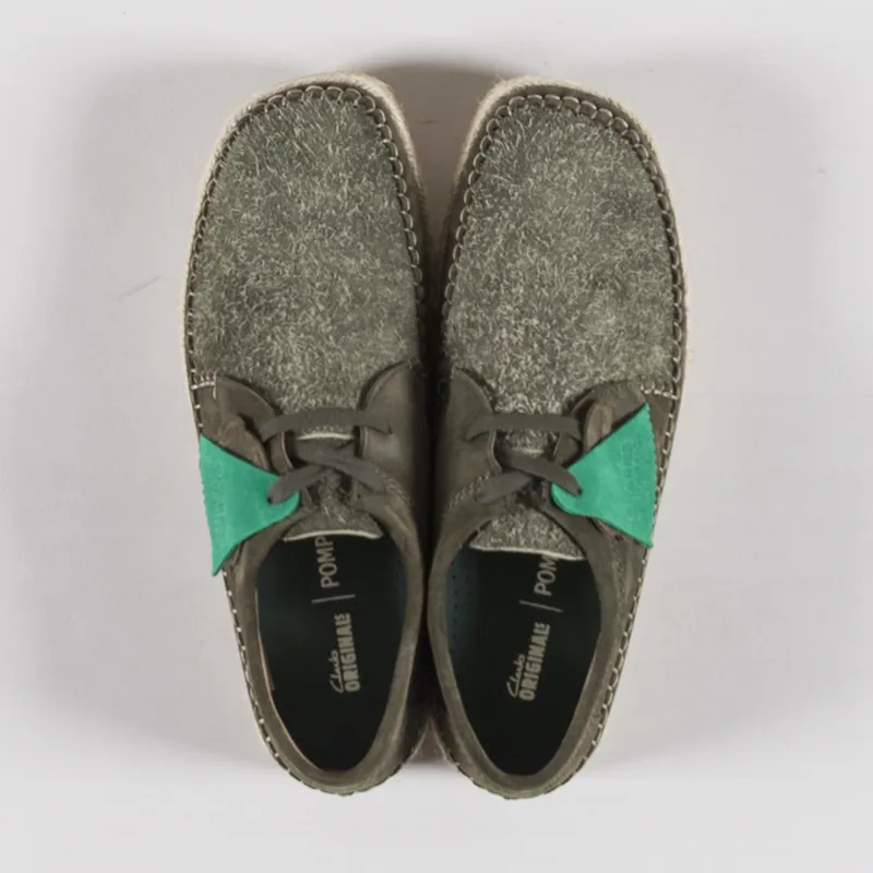 Pompeii x Clarks Originals Weaver Shoes Cactus Suede-6