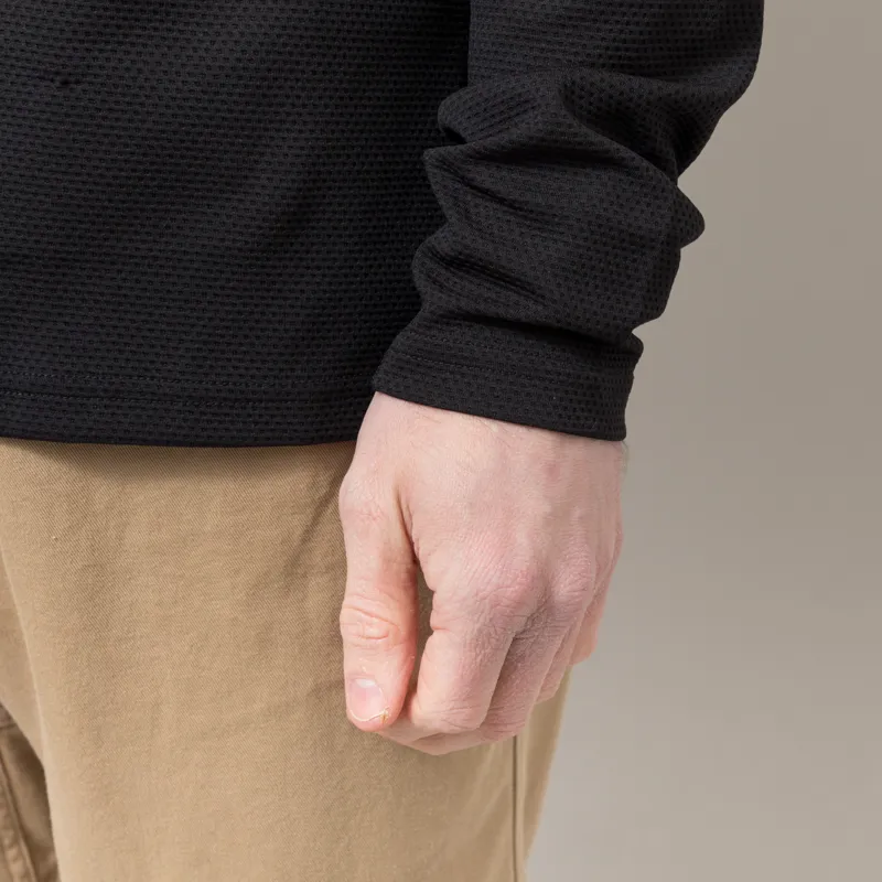 Working Class Heroes x Halo x Progress Running Club Sorona Half Zip Black-9