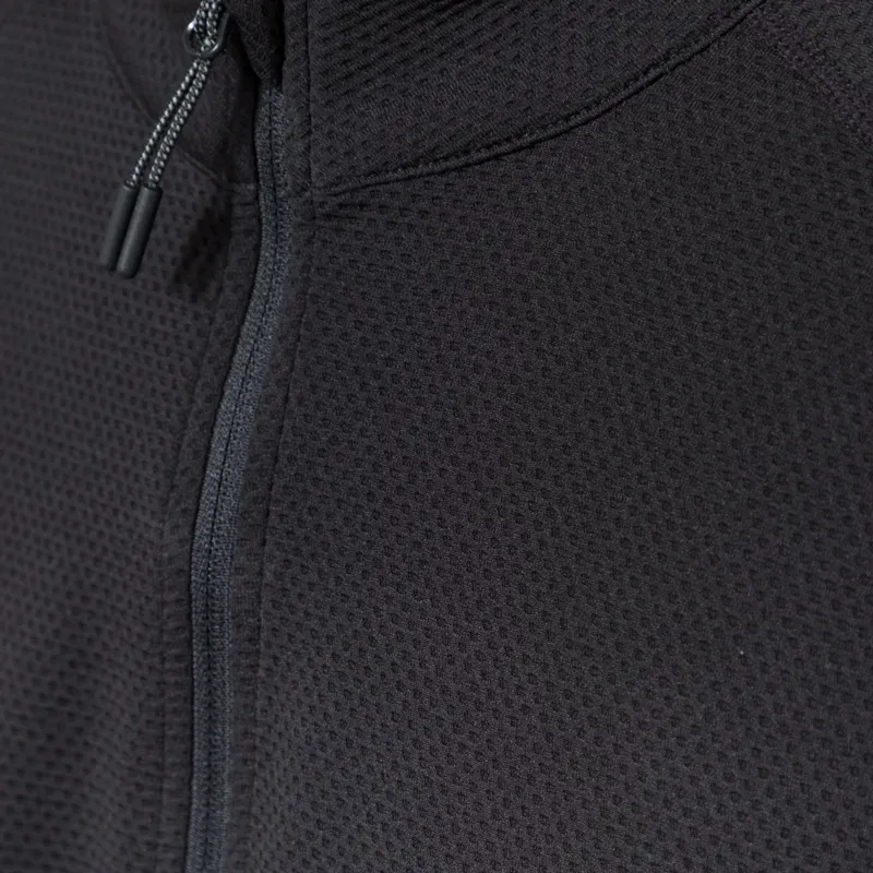 Working Class Heroes x Halo x Progress Running Club Sorona Half Zip Black-8