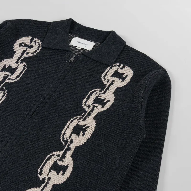 Heresy Chain Shirt Charcoal-2