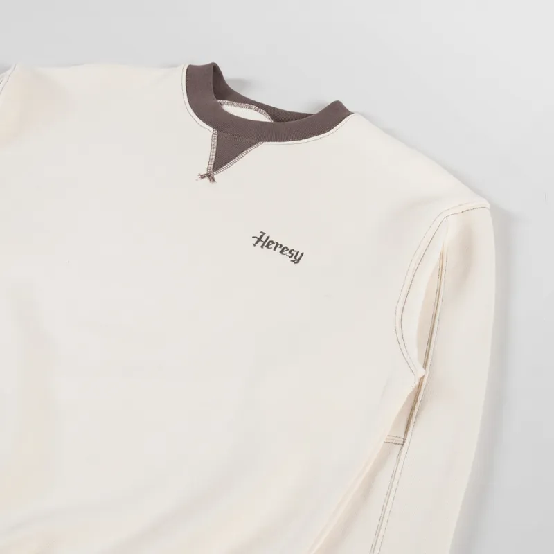 Heresy Panel Sweatshirt Ecru-2