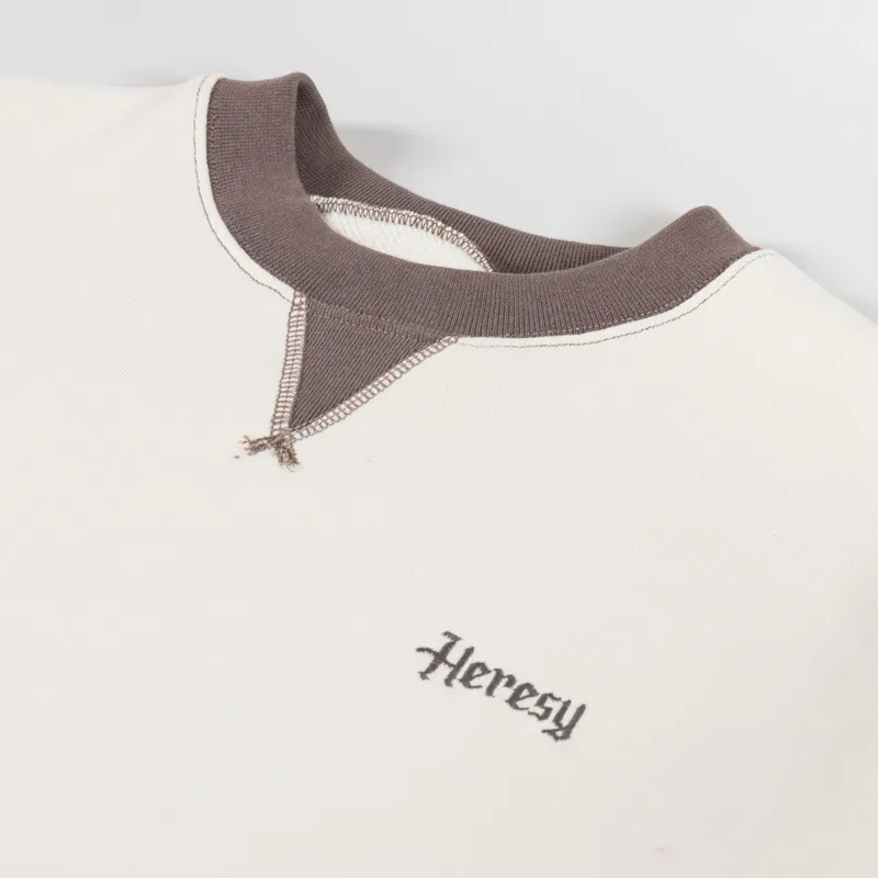 Heresy Panel Sweatshirt Ecru-4