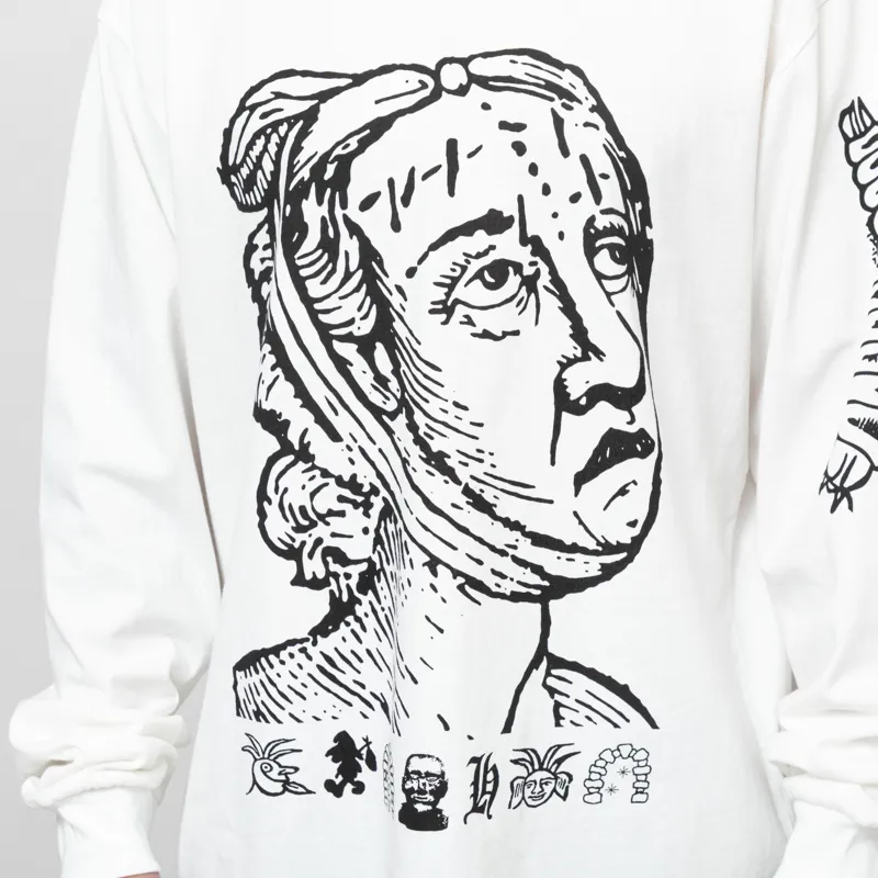 Heresy Sickness Long Sleeve T Shirt Ecru-5