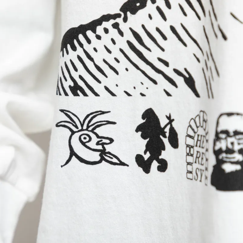 Heresy Sickness Long Sleeve T Shirt Ecru-7