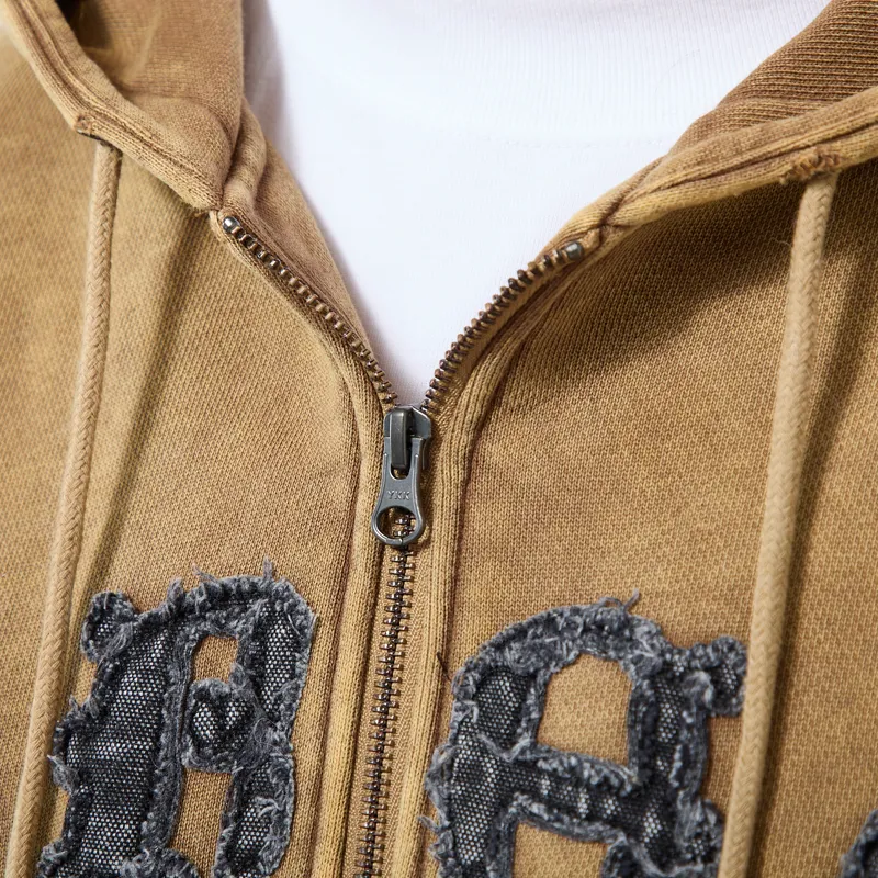 Heresy Celtic Zip Hood Brown-4