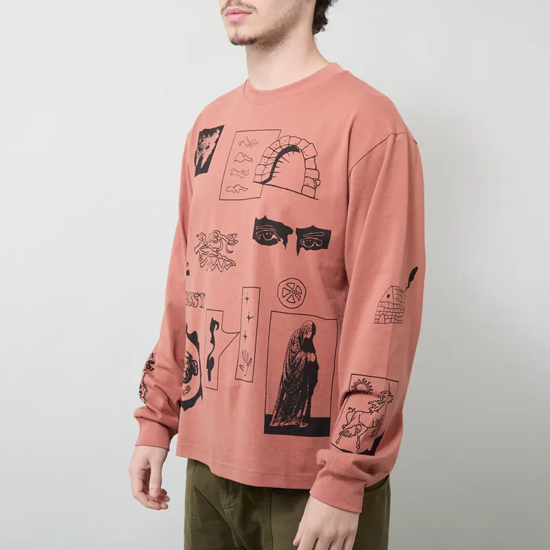 Heresy Cluster T Shirt Terracotta-1