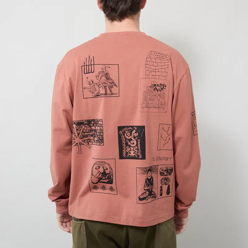 Heresy Cluster T Shirt Terracotta-2