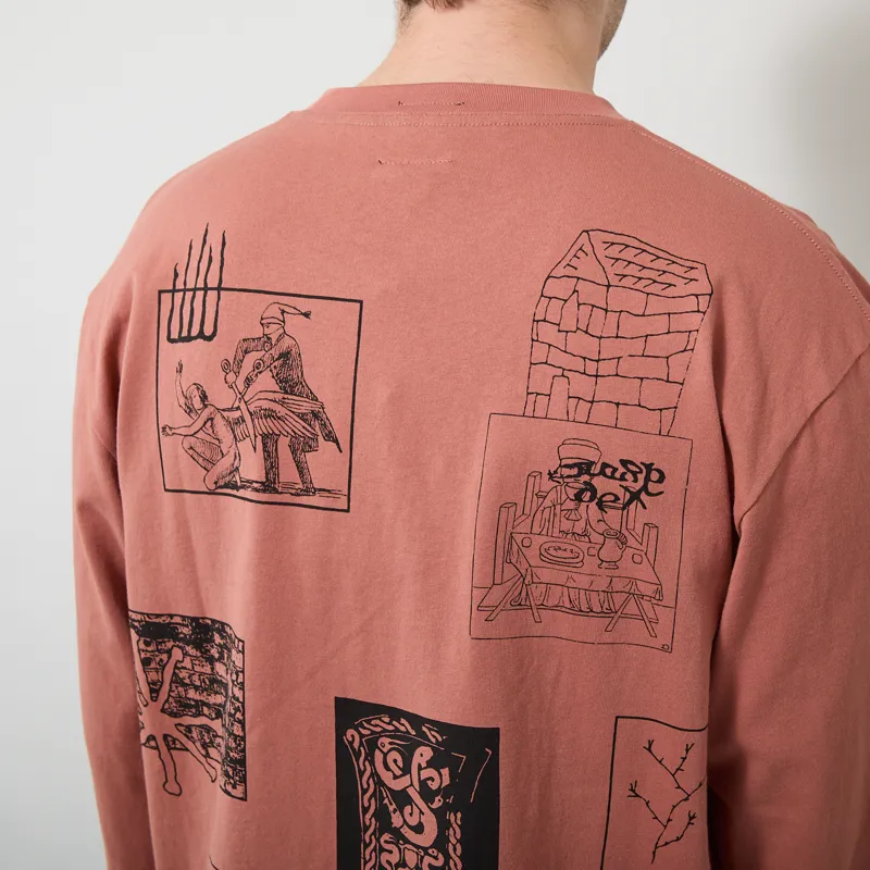 Heresy Cluster T Shirt Terracotta-3