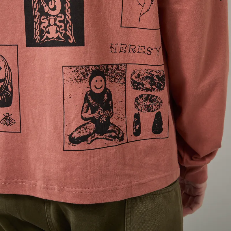 Heresy Cluster T Shirt Terracotta-4