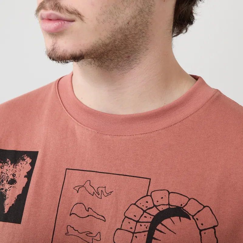 Heresy Cluster T Shirt Terracotta-6