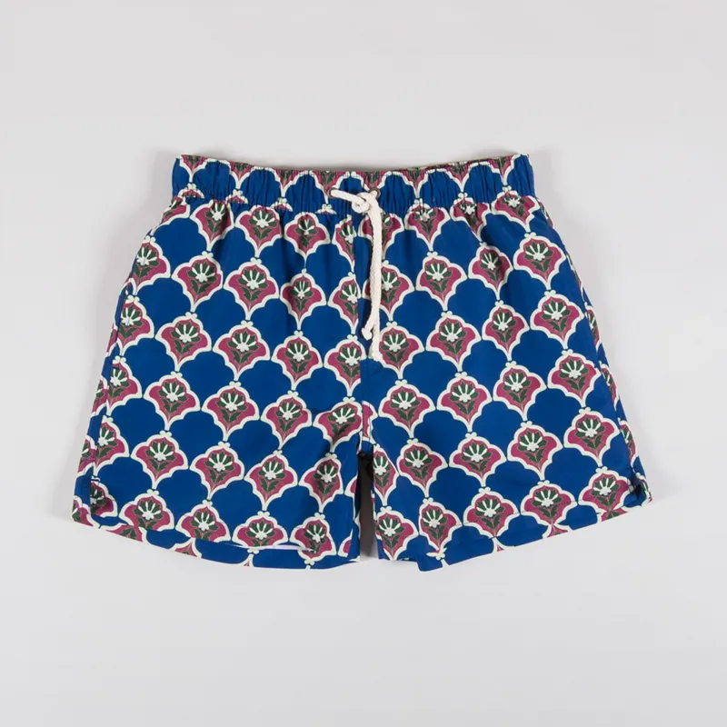 Pompeii Handpainted Tile Swim Trunks Klein