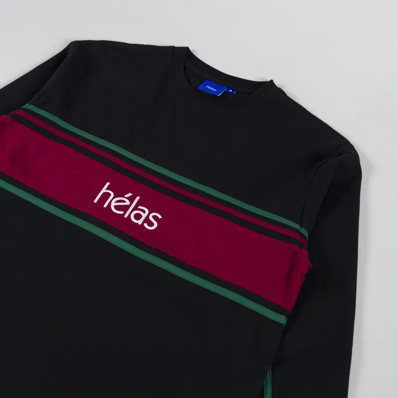 Helas Clint Long Sleeve T Shirt Black-2