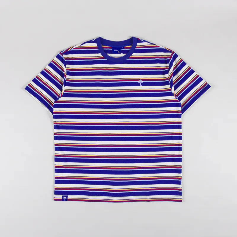 Helas Rayo Striped T Shirt Blue