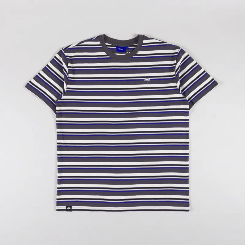 Helas Rayo Striped T Shirt Grey