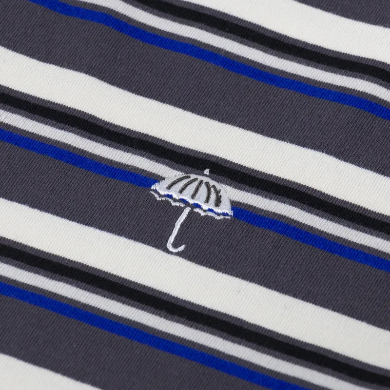 Helas Rayo Striped T Shirt Grey-2