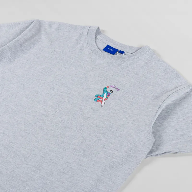 Helas Splash T Shirt Heather Grey-3