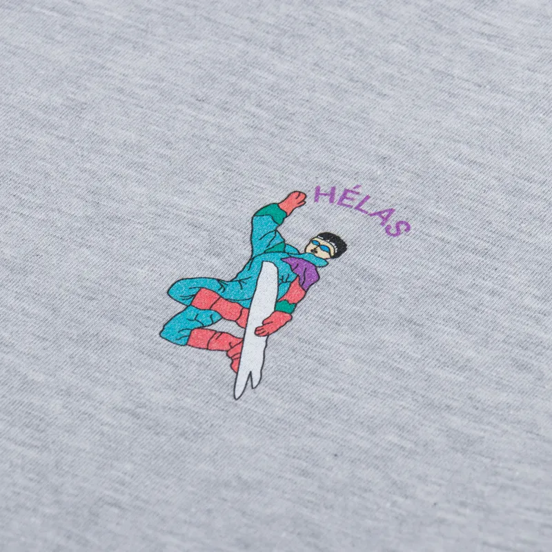 Helas Splash T Shirt Heather Grey-5