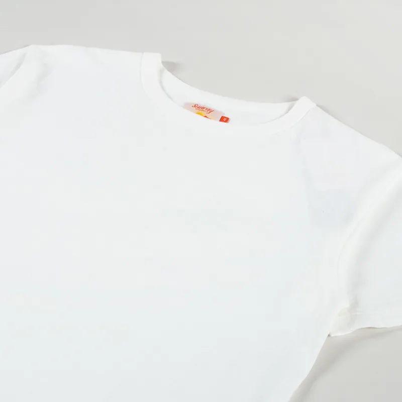 Sunray Sportswear Haleiwa Screen Print T Shirt Off White Green-3