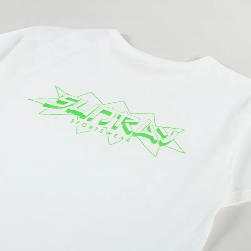 Sunray Sportswear Haleiwa Screen Print T Shirt Off White Green-2