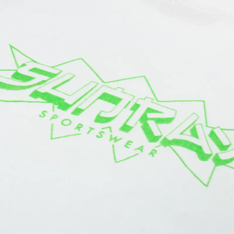 Sunray Sportswear Haleiwa Screen Print T Shirt Off White Green-4
