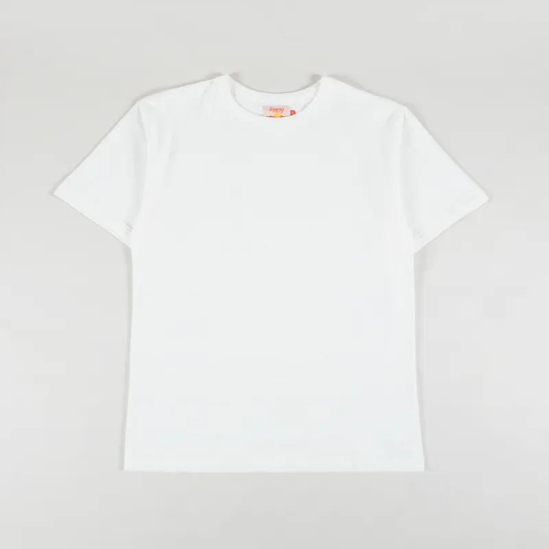 Sunray Sportswear Haleiwa Screen Print T Shirt Off White Orange-1
